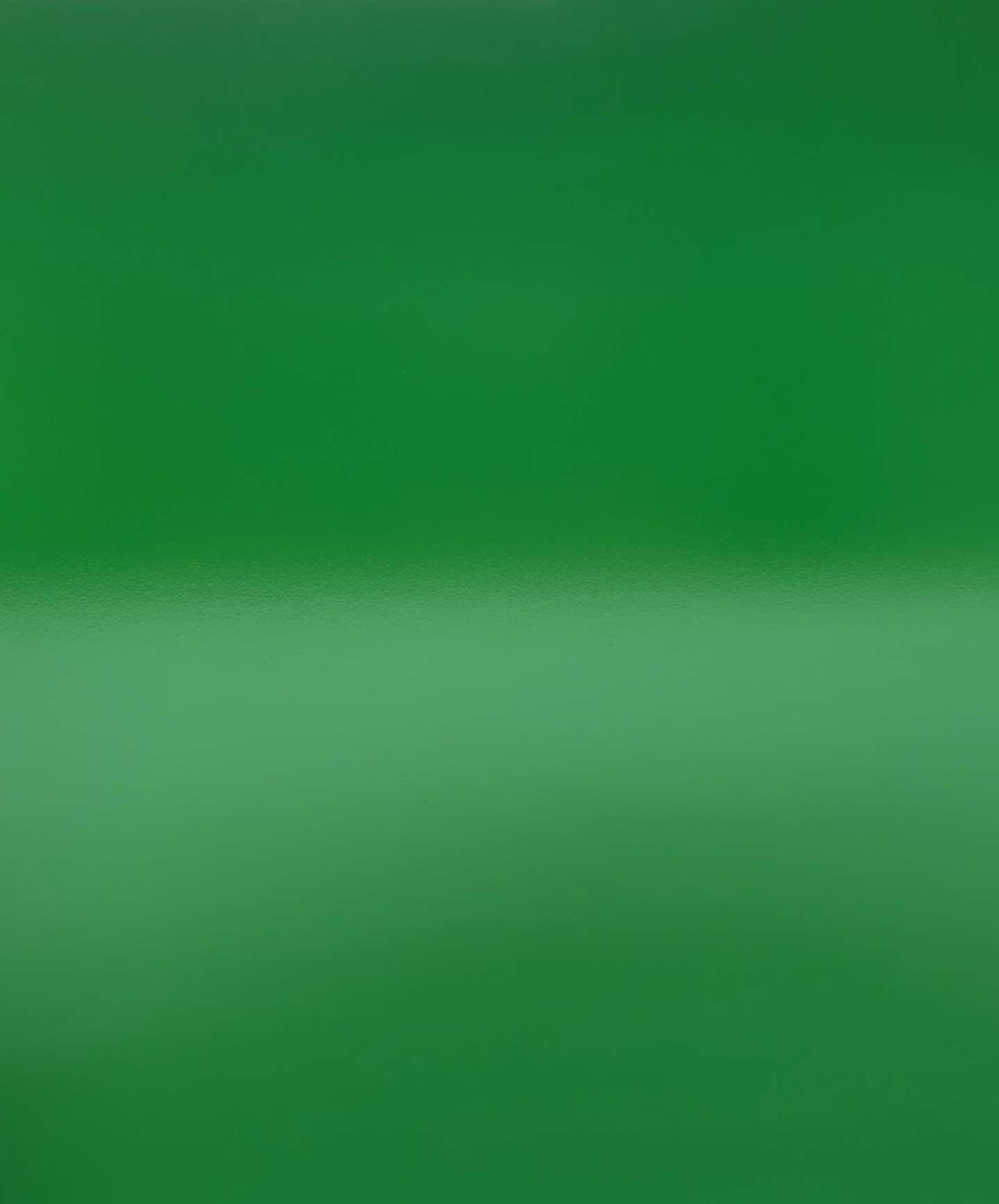 Pure Green powder coat paint on stainless steel - RAL6037
